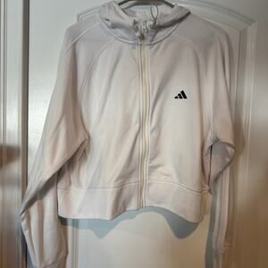 Adidas Womans Cropped Zip Up
